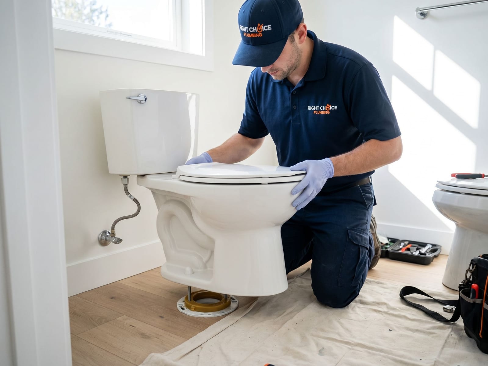 toilet replacement & installation repair and installation in West Vancouver by Right Choice Plumbing
